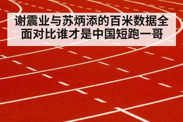 谢震业与苏炳添的百米数据全面对比谁才是中国短跑一哥